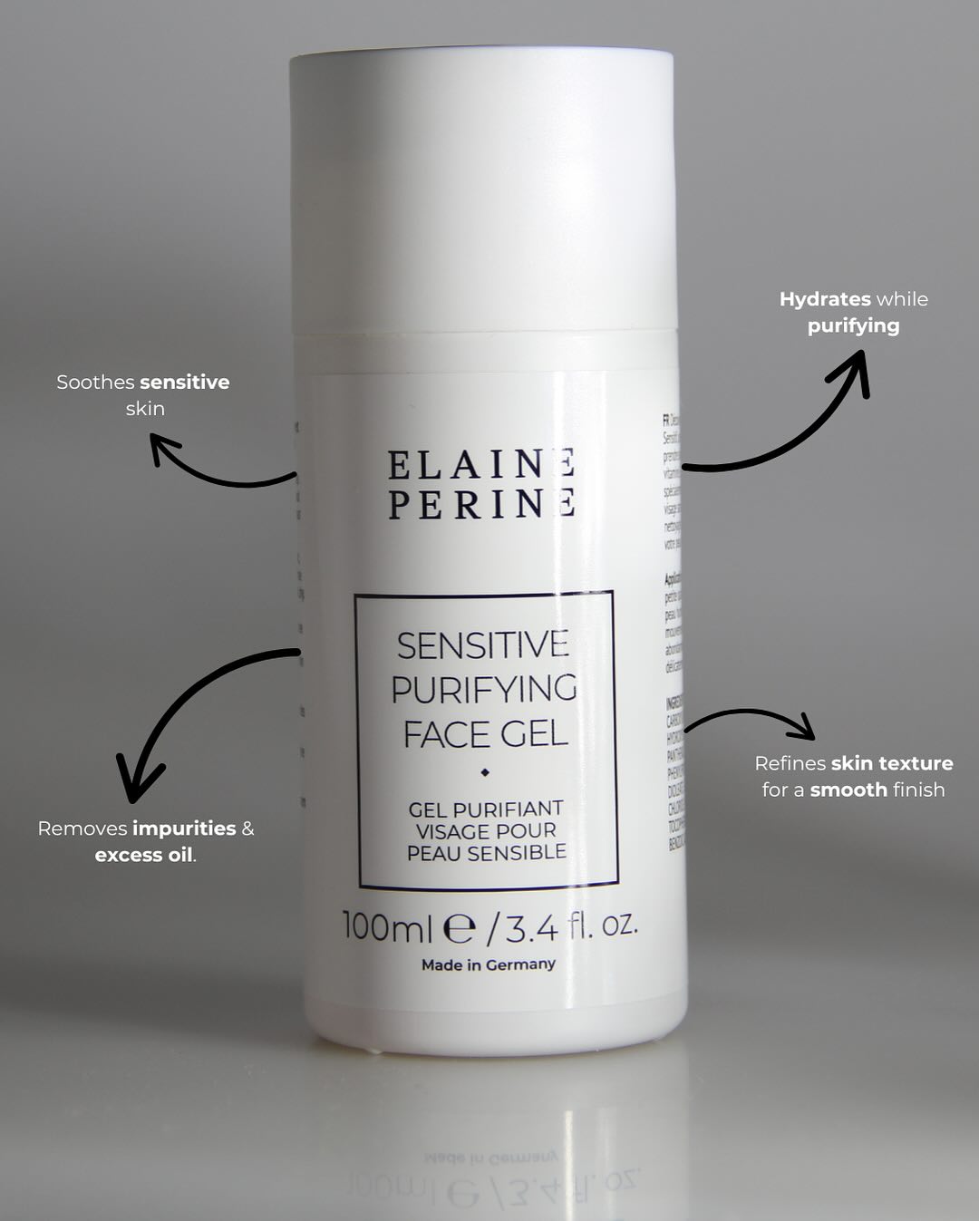 SENSITIVE PURIFYING face wash gel