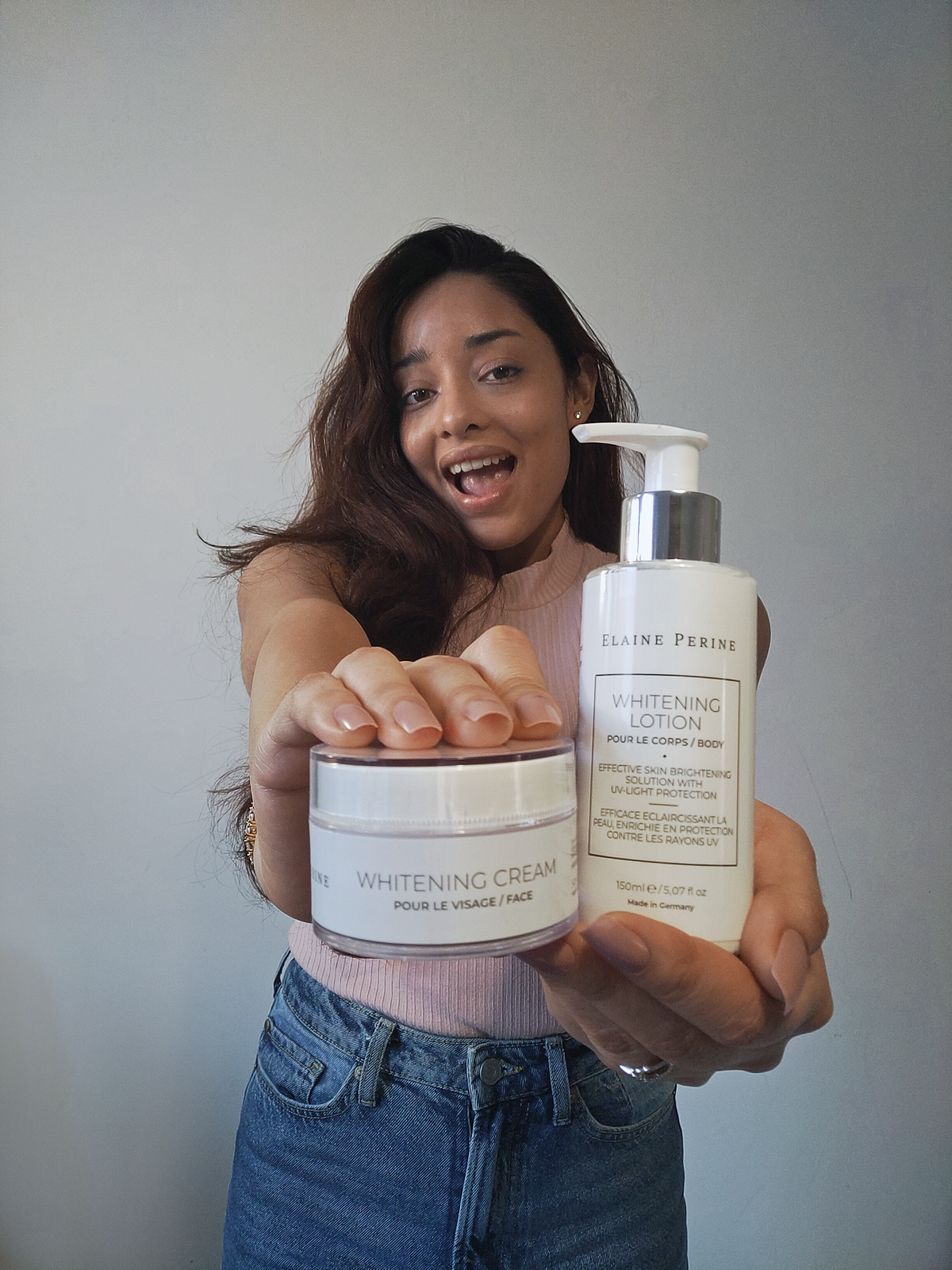 Whitening package including face, body, intimate