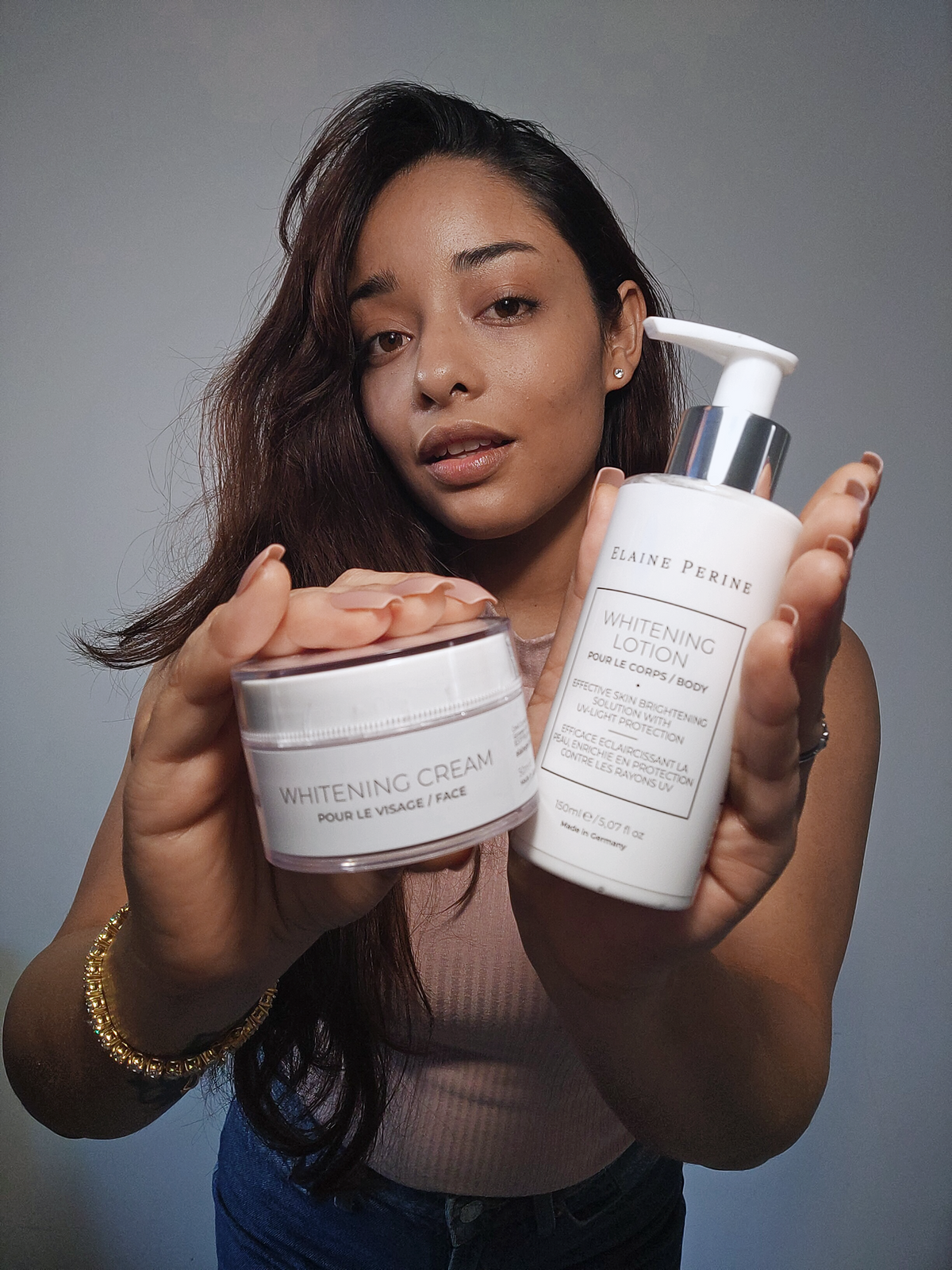 Whitening package including face, body, intimate